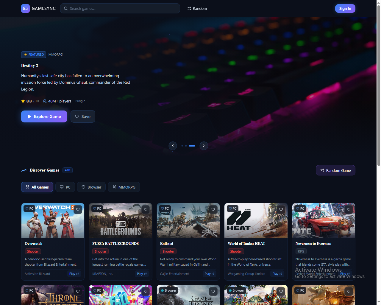 GAMESYNC